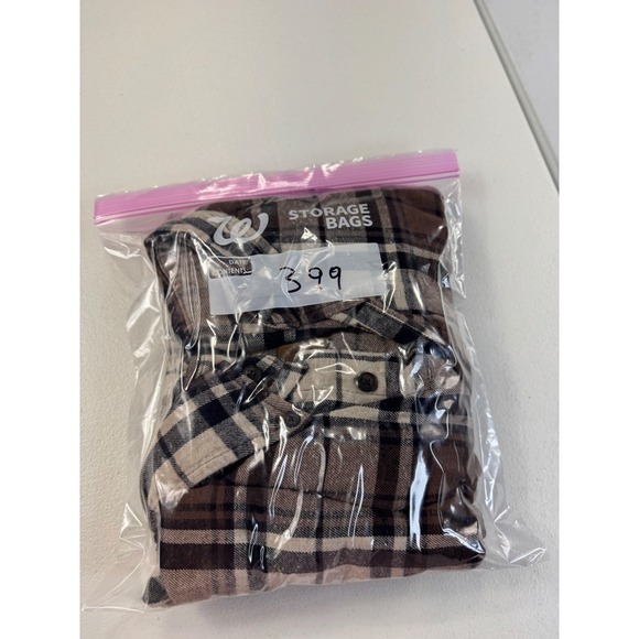 S john bay Plaid Flannel Button Up Long Sleeve Shirt Casual Outdoors - Picture 8 of 8